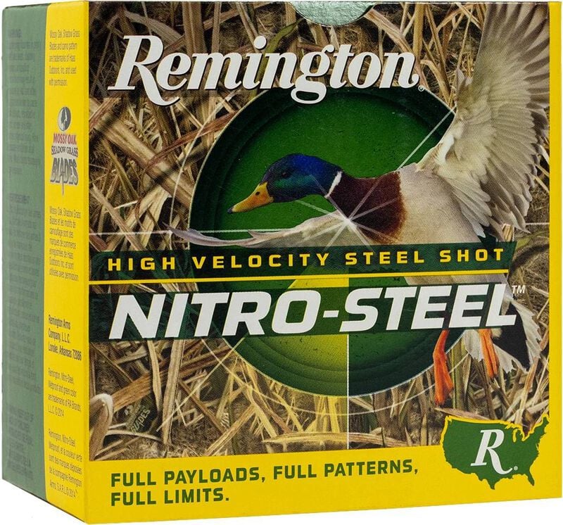 Nitro-Steel, 12 Gauge, 2 Shot, 3 in, 1 1/4 oz, 1450 fps